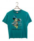 MICKEY.incミッキー）の古着「90’ｓDISNEY WORLD 25THプリントTシャツ/MICKEY.INC/USA製」｜グリーン