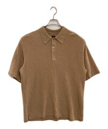 BATONER（バトナ―）の古着「SUMMER KNIT POLO S/S　バトナー　24SS　BN-24SM-055」｜ベージュ