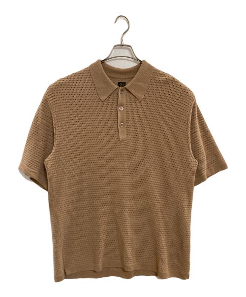 BATONER（バトナ―）BATONER (バトナ―) SUMMER KNIT POLO S/S　バトナー　24SS　BN-24SM-055 ベージュ サイズ:3の古着・服飾アイテム