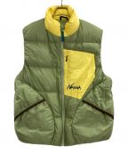 NANGAナンガ）の古着「MAZENO RIDGE VEST　ND2241-1A024」｜グリーン×イエロー