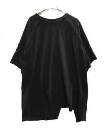 GROUND Y（グラウンドワイ）の古着「COTTON JERSEY RAGLAN SLEEVE T-SHIRT」｜ブラック