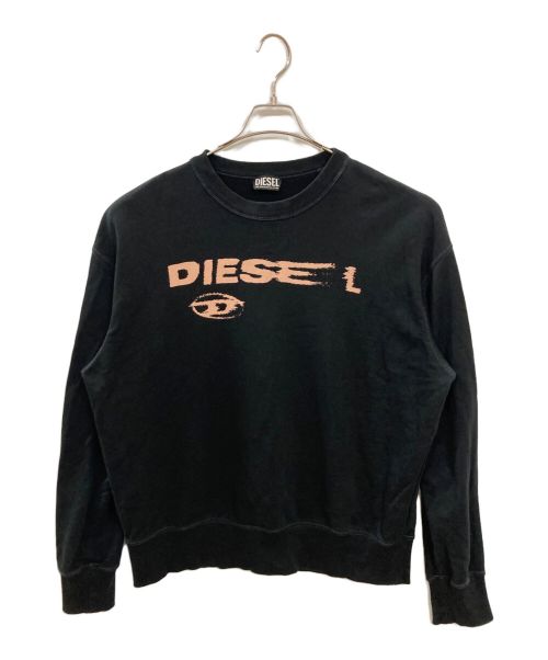 DIESEL（ディーゼル）DIESEL (ディーゼル) A-MACS-G5スウェット/DIESEL ブラック×ピンク サイズ:Ｌの古着・服飾アイテム