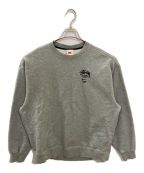 NIKE×stussyナイキ×ステューシー）の古着「Logo sports fleece sweatshirt/NIKE/stussy」｜グレー