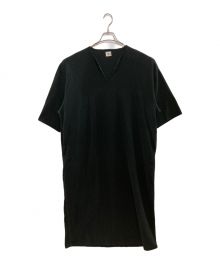 BLURHMS（ブラームス）の古着「Rough＆Smooth Thermal Over-neck Dress」｜ブラック