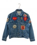 AVIREXアヴィレックス）の古着「デニムジャケット　アヴィレックス　TOP GUN DENIM JACKET　6112113」｜インディゴ