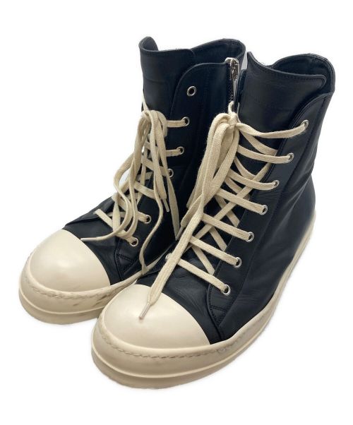 RICK OWENS（リックオウエンス）RICK OWENS (リックオウエンス) RAMONES  SNEAKERS/RICK OWENS ブラック サイズ:46の古着・服飾アイテム