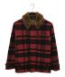 POLO COUNTRY（ポロカントリー）の古着「22AW plaid check Shearling Barn Coat　ポロカントリー」｜レッド×ブラック