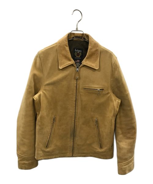 Schott（ショット）Schott (ショット) 103US レザートラッカージャケット/ショット　7209 ベージュ サイズ:表記なしの古着・服飾アイテム