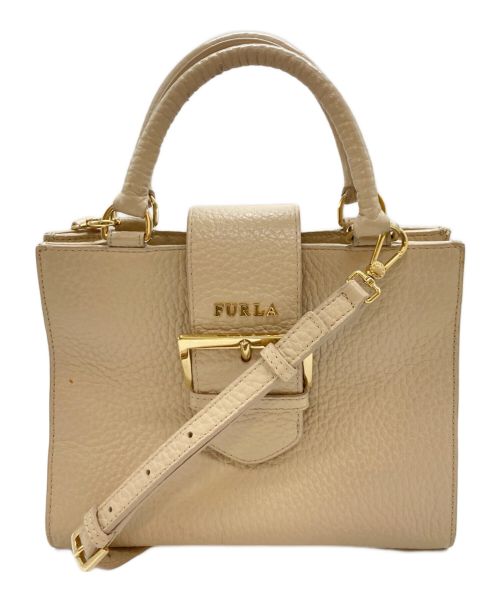 FURLA（フルラ）FURLA (フルラ) 2WAYショルダーバッグ ベージュの古着・服飾アイテム