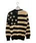 BALMAIN (バルマン) 星条旗ダメージ加工ニット/並行輸入品 ブラック×ベージュ サイズ:XS：9000円