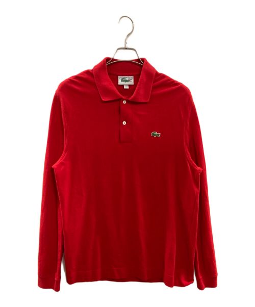 LACOSTE（ラコステ）LACOSTE (ラコステ) オーガニックコットンロングスリーブポロシャツ レッド サイズ:4の古着・服飾アイテム