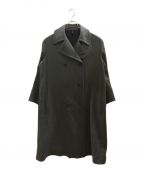 THE RERACSザ リラクス）の古着「DOUBLE BREASTED FLOATED SHOULDER COAT」｜ブラック