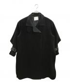 RIM.ARKリムアーク）の古着「Cashmere blend poncho CT」｜ブラック