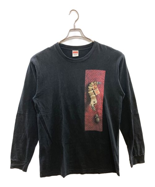 SUPREME（シュプリーム）SUPREME (シュプリーム) 17SS Mike Hill Snake Trap L/S Tee ブラック×レッド サイズ:Ｌの古着・服飾アイテム