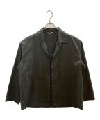 AURALEEオーラリー）の古着「WOOL SILK TROPICAL SHIRTS JACKET」｜グレー