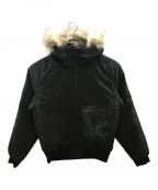 adidasアディダス）の古着「PAD FUR BOMBER」｜ブラック