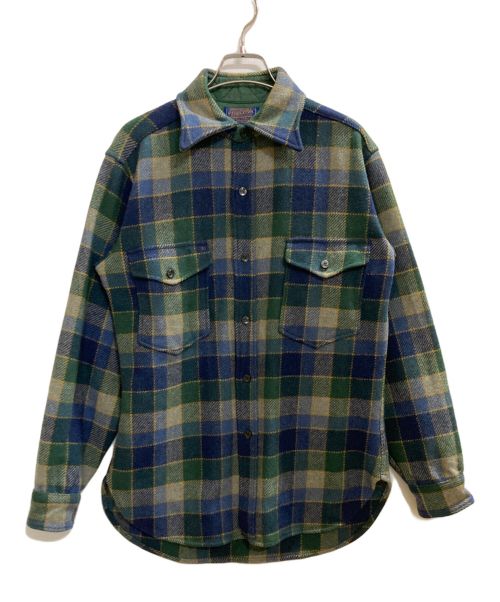 PENDLETON（ペンドルトン）PENDLETON (ペンドルトン) チェックシャツジャケット グリーン サイズ:Ｍの古着・服飾アイテム