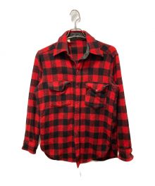 WOOLRICH（ウールリッチ）の古着「バッファローチェックウールシャツ」｜レッド