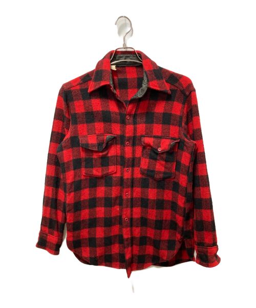 WOOLRICH（ウールリッチ）WOOLRICH (ウールリッチ) バッファローチェックウールシャツ レッド サイズ:Ｍの古着・服飾アイテム