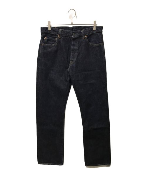 MOMOTARO JEANS（桃太郎ジーンズ）MOMOTARO JEANS (桃太郎ジーンズ) 銅丹14.7oz特濃 スリムテーパード ボタンフライ インディゴ サイズ:34の古着・服飾アイテム