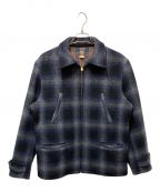 SUGAR CANEシュガーケーン）の古着「21oz.WOOL CHECK SPORTS JACKET」｜ブルー×ブラック