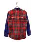 COMME des GARCONS SHIRT (コムデギャルソンシャツ) SUPREME (シュプリーム) ドッキングチェックシャツ ブルー×レッド サイズ:Ｍ：17000円