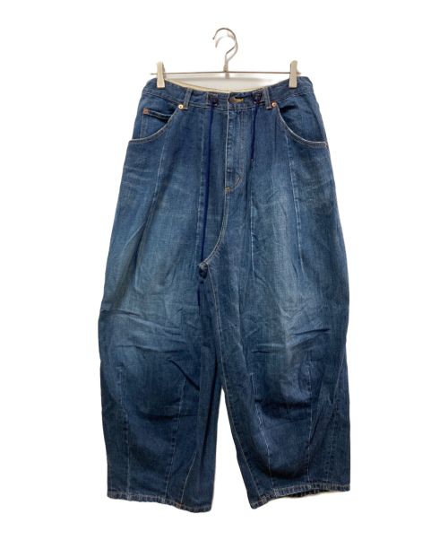 Needles（ニードルズ）Needles (ニードルズ) 12oz Denim H.D Pants Wide Tuck Jeans　J0193 インディゴ サイズ:Sの古着・服飾アイテム