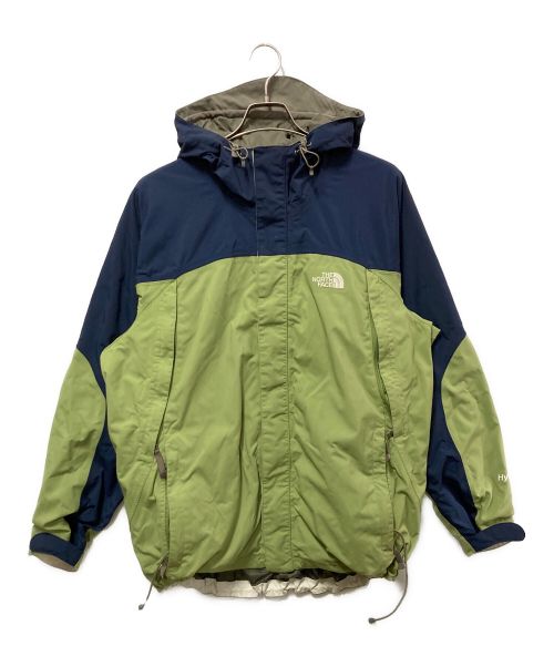 THE NORTH FACE（ザ ノース フェイス）THE NORTH FACE (ザ ノース フェイス) マウンテンパーカー ネイビー×グリーン サイズ:Ｌの古着・服飾アイテム