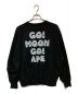 A BATHING APE (アベイシングエイプ) ASTRONAUTS MILO RELAXED FIT CREWNECK SWEATSHIRT　002SWK701001F ブラック サイズ:XL：18000円