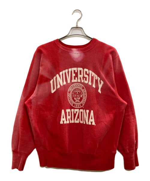 Champion（チャンピオン）Champion (チャンピオン) 90’ｓ刺繍タグリバースウィーブスウェット　USA製　ARIZONA UNIVERSITY レッド サイズ:Ｌの古着・服飾アイテム