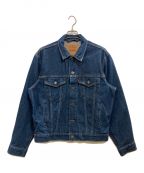 LEVI'Sリーバイス）の古着「90’ｓ70506刺繍加工デニムジャケット　 ボタン裏287 USA製 rolling stone voodoo lounge」｜インディゴ