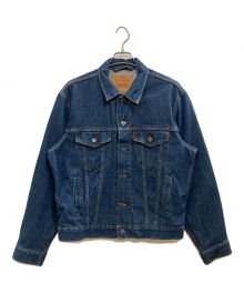 LEVI'S（リーバイス）の古着「90’ｓ70506刺繍加工デニムジャケット　 ボタン裏287 USA製 rolling stone voodoo lounge」｜インディゴ