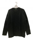 s'yteサイト）の古着「BULKY WOOL 3D PULLOVER KNIT」｜ブラック