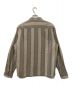 SUPREME (シュプリーム) Stripe Flannel Zip Up Shirt グレー サイズ:Ｍ：16000円