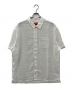 SUPREMEシュプリーム）の古着「Mesh Stripe S/S Shirt　23SS」｜ホワイト