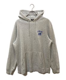 stussy（ステューシー）の古着「ロゴライオンパーカー」｜グレー