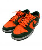 NIKEナイキ）の古着「DUNK LOW RETRO　MIAMI HURRICANES　DD1391-300」｜オレンジ×グリーン