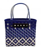 MARNIマルニ）の古着「MARKET MINI BASKET BAGハンドバッグ」｜ブルー