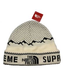 THE NORTH FACE×SUPREME（ザ ノース フェイス×シュプリーム）の古着「ニット帽」｜ブラック×ホワイト