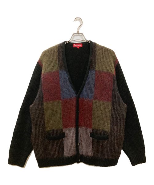 SUPREME（シュプリーム）SUPREME (シュプリーム) Brushed Grid Cardigan ブラック サイズ:XLの古着・服飾アイテム