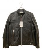 MAISON SPECIALメゾンスペシャル）の古着「Dress-Fit Sheep Leather Single Rider Jacket」｜ブラック