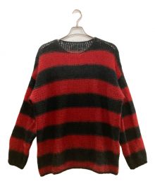 CHORD NUMBER EIGHT（コードナンバーエイト）の古着「MOHAIR KNIT」｜レッド×ブラック