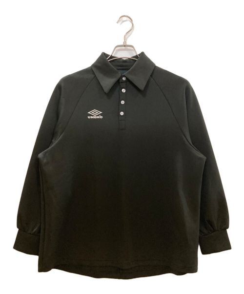 UMBRO（アンブロ）UMBRO (アンブロ) 長袖ポロシャツ　MYM-54000-B ブラック サイズ:Ｍの古着・服飾アイテム