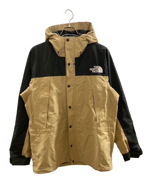 THE NORTH FACE（ザ ノース フェイス）THE NORTH FACE (ザ ノース フェイス) マウンテンライトジャケット　NP11834 ベージュ×ブラック サイズ:XLの古着・服飾アイテム