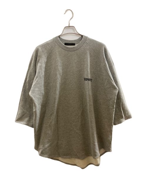 SOPHNET.（ソフネット）SOPHNET. (ソフネット) 3 4 SLEEVE WIDE SWEAT グレー サイズ:Ｍの古着・服飾アイテム