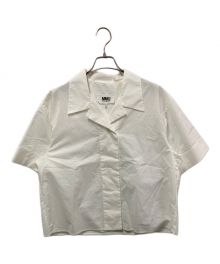 MM6 Maison Margiela（エムエムシックス メゾンマルジェラ）の古着「オープンカラー ボックス シャツ」｜ホワイト