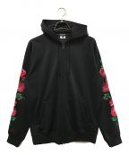 COMME des GARCONS HOMME PLUSコムデギャルソンオムプリュス）の古着「ROSES EMBROIDERY ZIP」｜ブラック