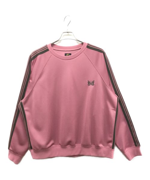 Needles（ニードルズ）Needles (ニードルズ) スウェット　Track Crew Neck Shirt ピンク サイズ:Ｌの古着・服飾アイテム