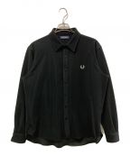 FRED PERRYフレッドペリー）の古着「Tricot Cord Shirt」｜ブラック