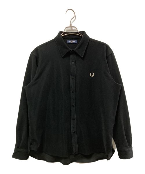 FRED PERRY（フレッドペリー）FRED PERRY (フレッドペリー) Tricot Cord Shirt ブラック サイズ:Ｌの古着・服飾アイテム